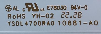 KIT DE LEDS ORIGINAL PARA TV JVC 4 PIEZAS / NUMERO DE PARTE 4708-K50DGF-A2113N01 / K500WDGF A2 / YSDL4700RA0 / 10681-A0 / 110409-500G1004 / 228329 / JF-220919 / PANEL K500WDGF / DISPLAY CV500U5-T01 / MODELO SI50URF / PG50SKA / 100012585 50" - Imagen 2